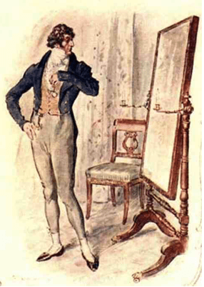 Sir Walter and mirror