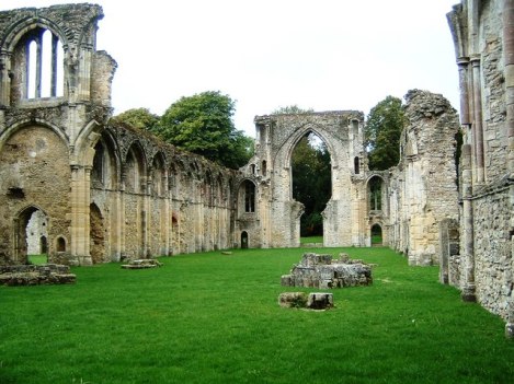 Netley Abbey nave and cloisters