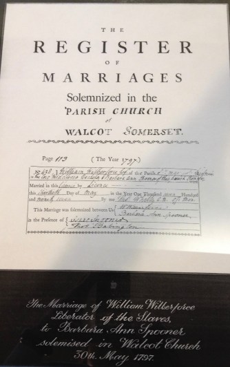 Wilberforce Marriage Certificate - 1