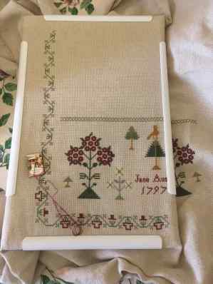 Austen sampler in progress - 1