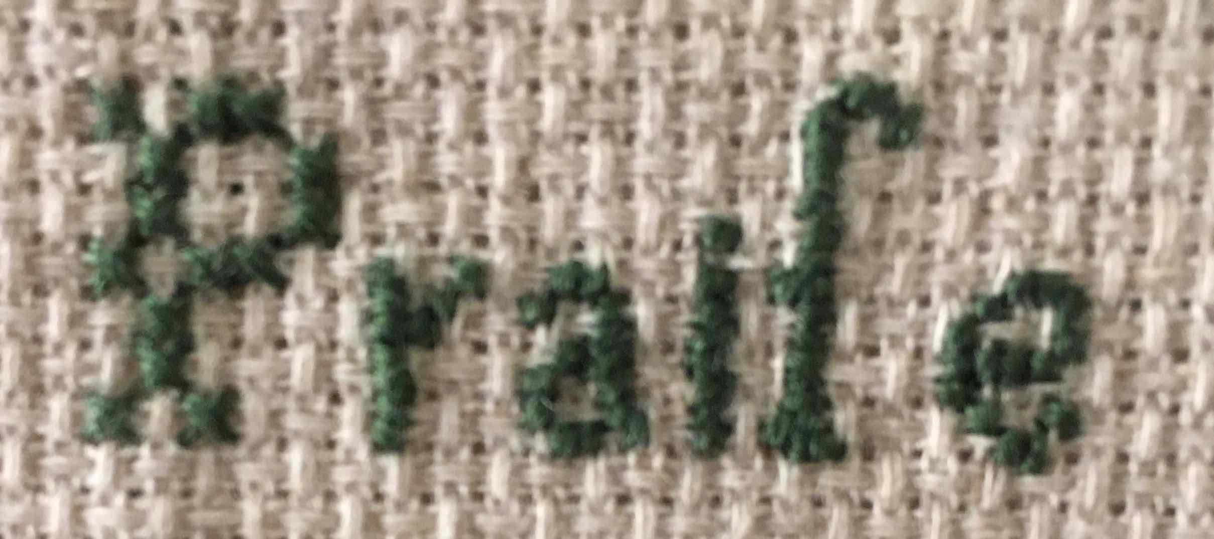 Austen cross stitch Praise - 1