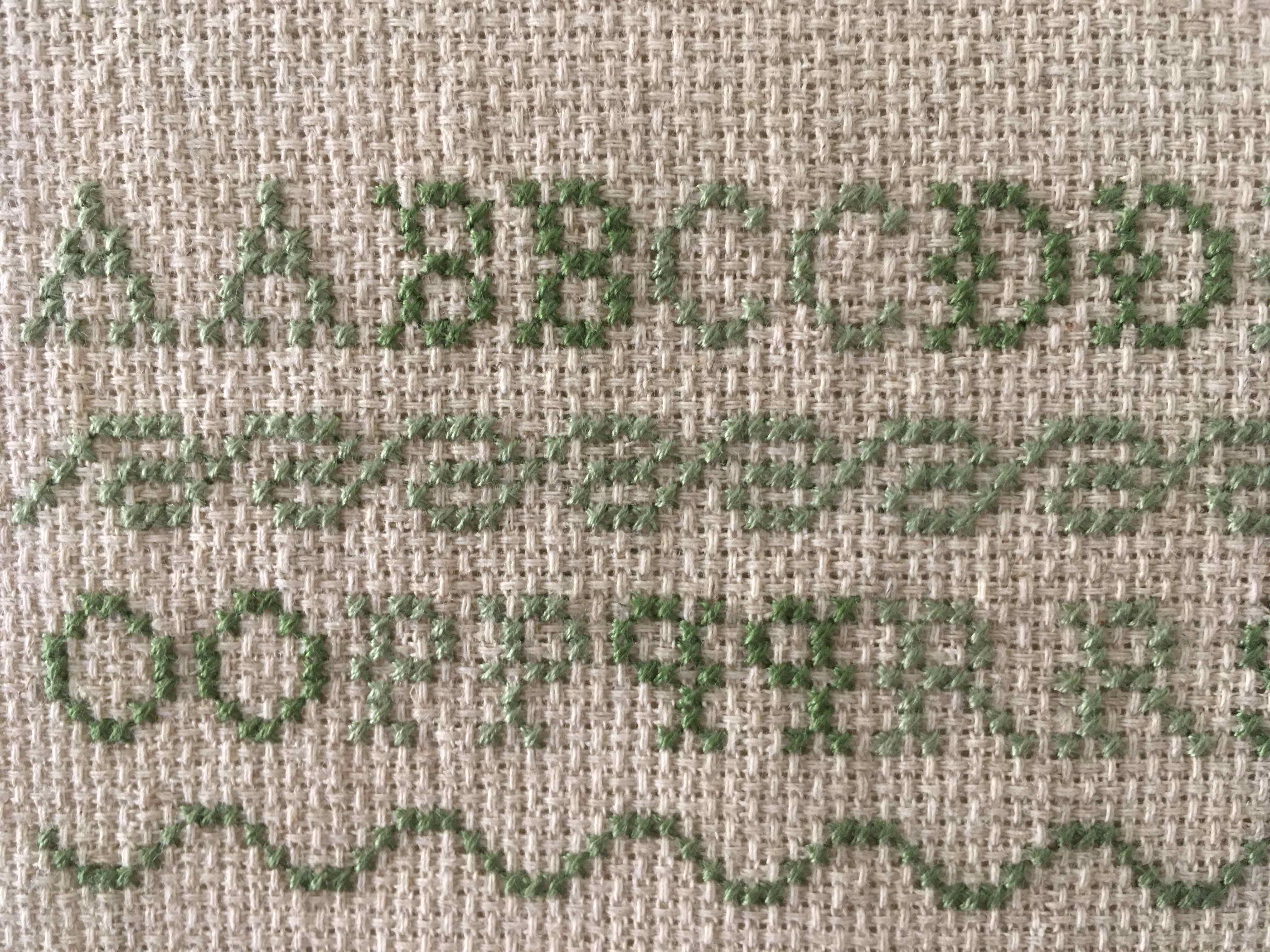 Austen Sampler cross stitch - 2